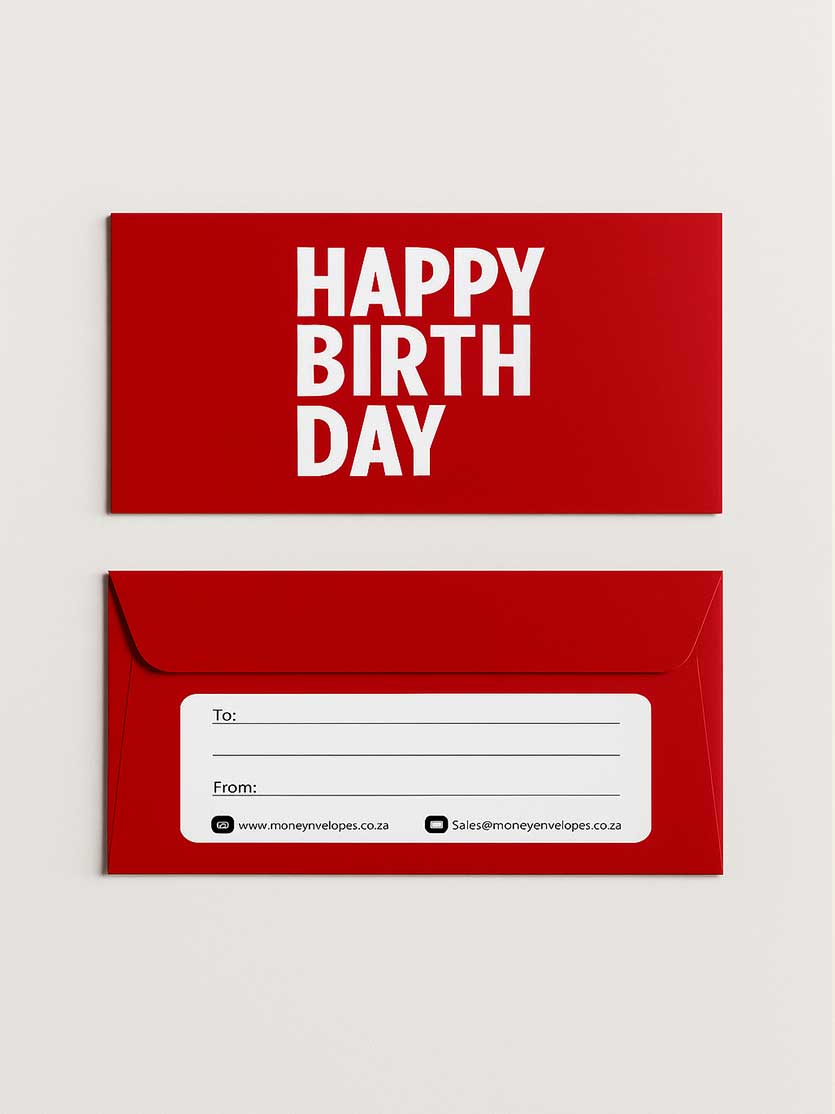 HAPPY BIRTHDAY - RED