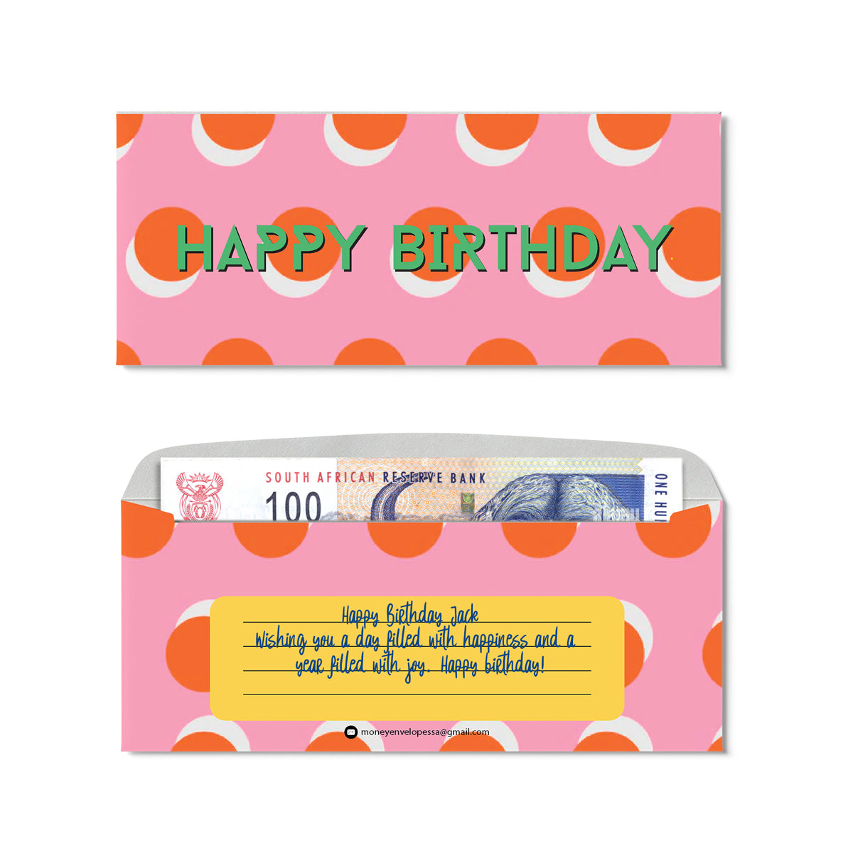 Money Envelopes Dots (Wholesale) - Custom Printed Tissue Paper & Wholesale Packaging South Africa