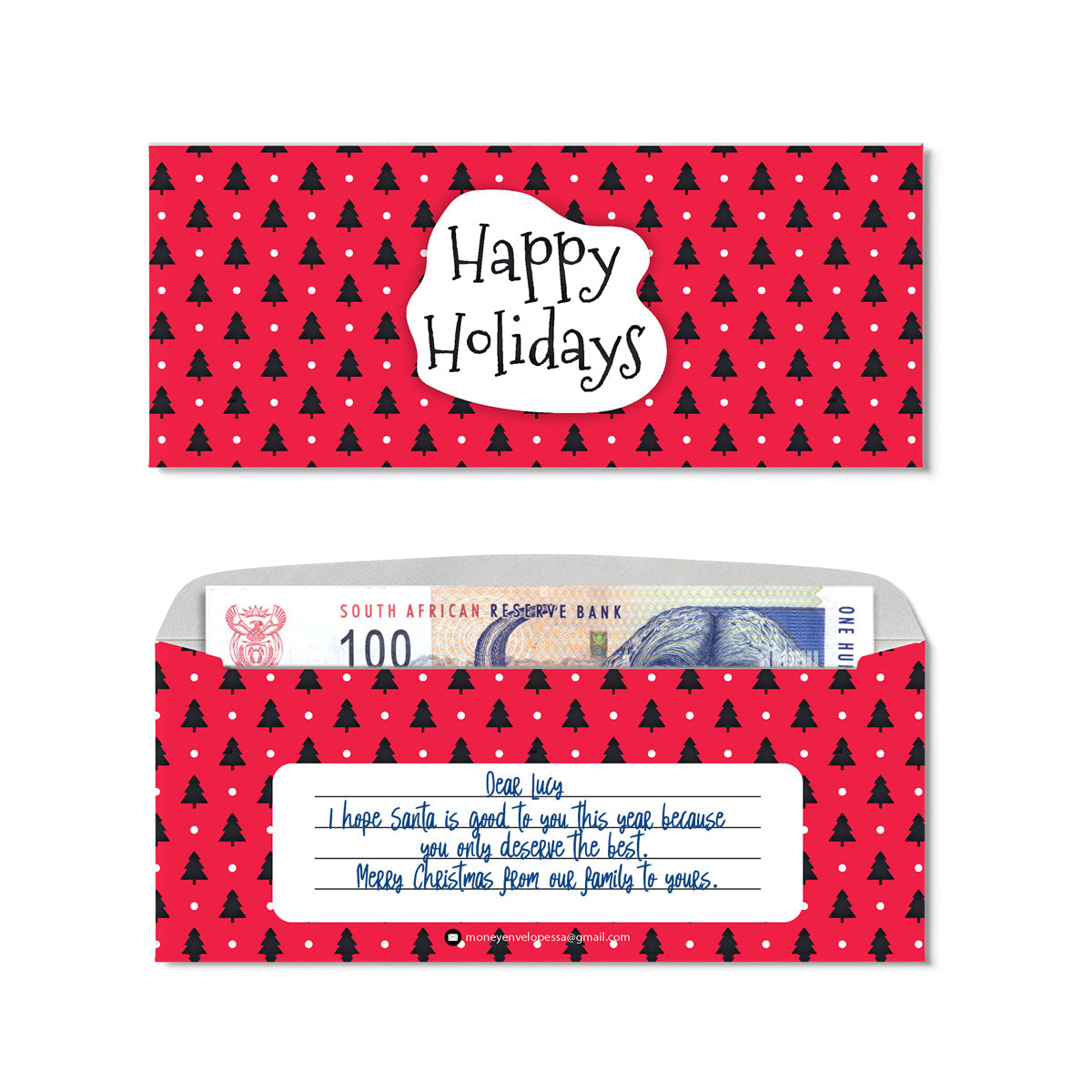 Money Envelopes happy holidays (Wholesale)