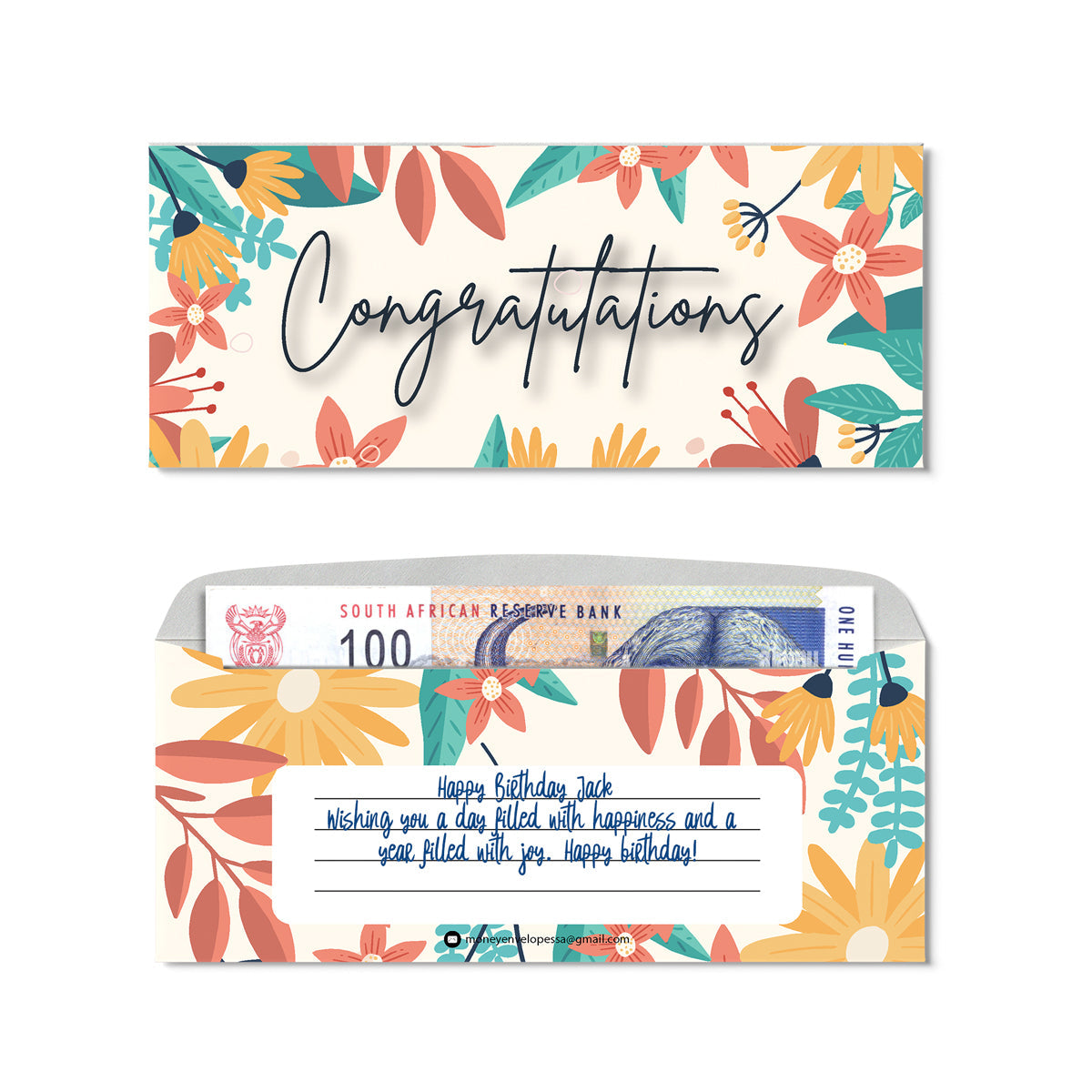 Money Envelopes Abstract (Wholesale) - Custom Printed Tissue Paper & Wholesale Packaging South Africa