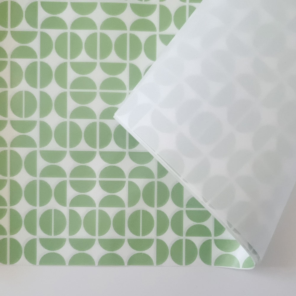 Retro Green Tissue Paper - Custom Printed Tissue Paper & Wholesale Packaging South Africa