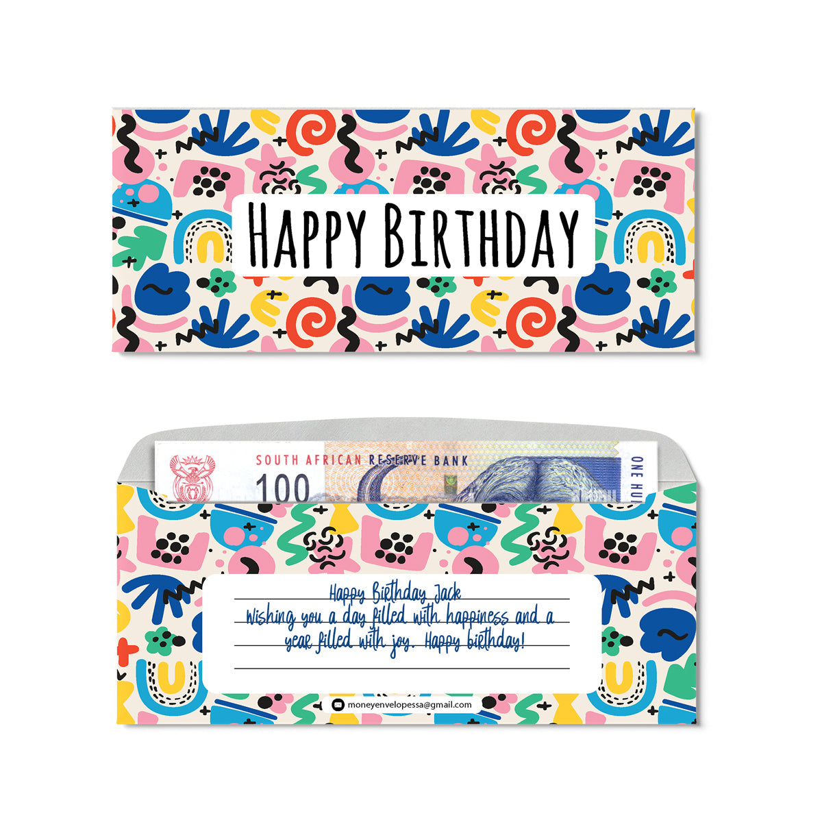 Money Envelopes Swirl (Wholesale) - Custom Printed Tissue Paper & Wholesale Packaging South Africa