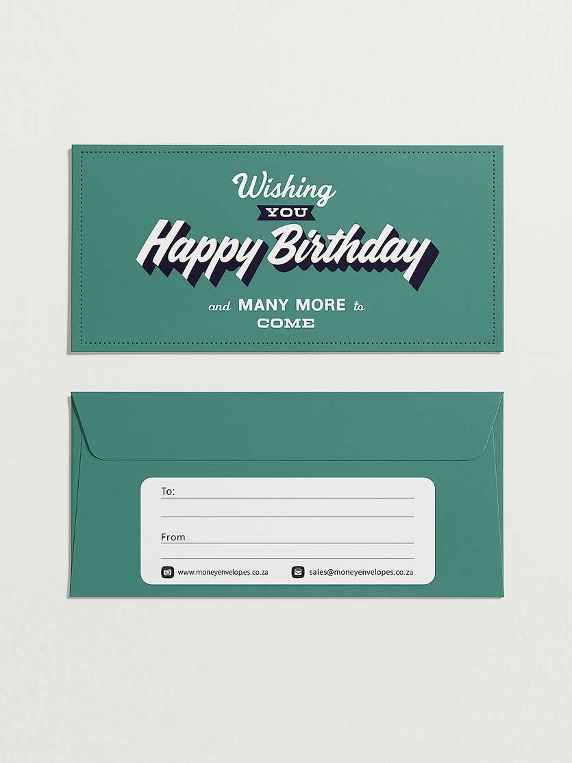 HAPPY BIRTHDAY - Vintage Green