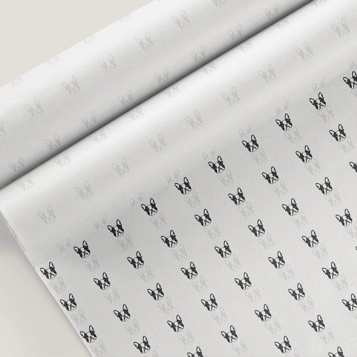 Boston Terrier Tissue Paper - Custom Printed Tissue Paper & Wholesale Packaging South Africa