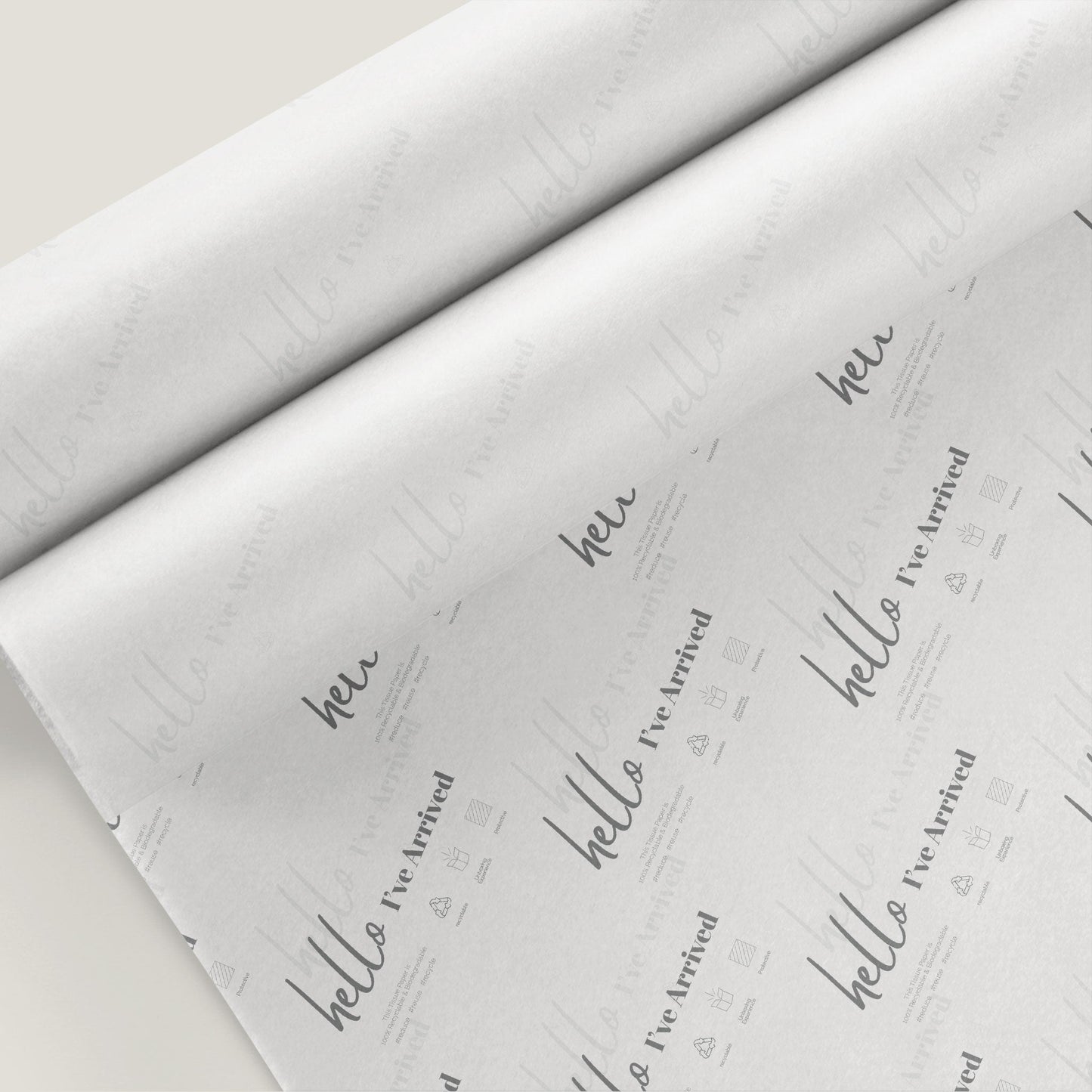 Hello I'Ve Arrived Tissue Paper (Wholesale) - Custom Printed Tissue Paper & Wholesale Packaging South Africa