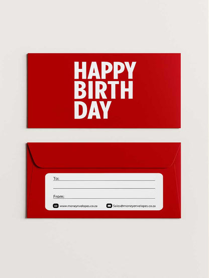 Happy Birthday - Red - Custom Printed Tissue Paper & Wholesale Packaging South Africa