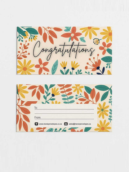 Congratulations - Leaves - Custom Printed Tissue Paper & Wholesale Packaging South Africa