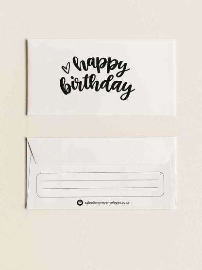 Happy Birthday - Black On White - Custom Printed Tissue Paper & Wholesale Packaging South Africa