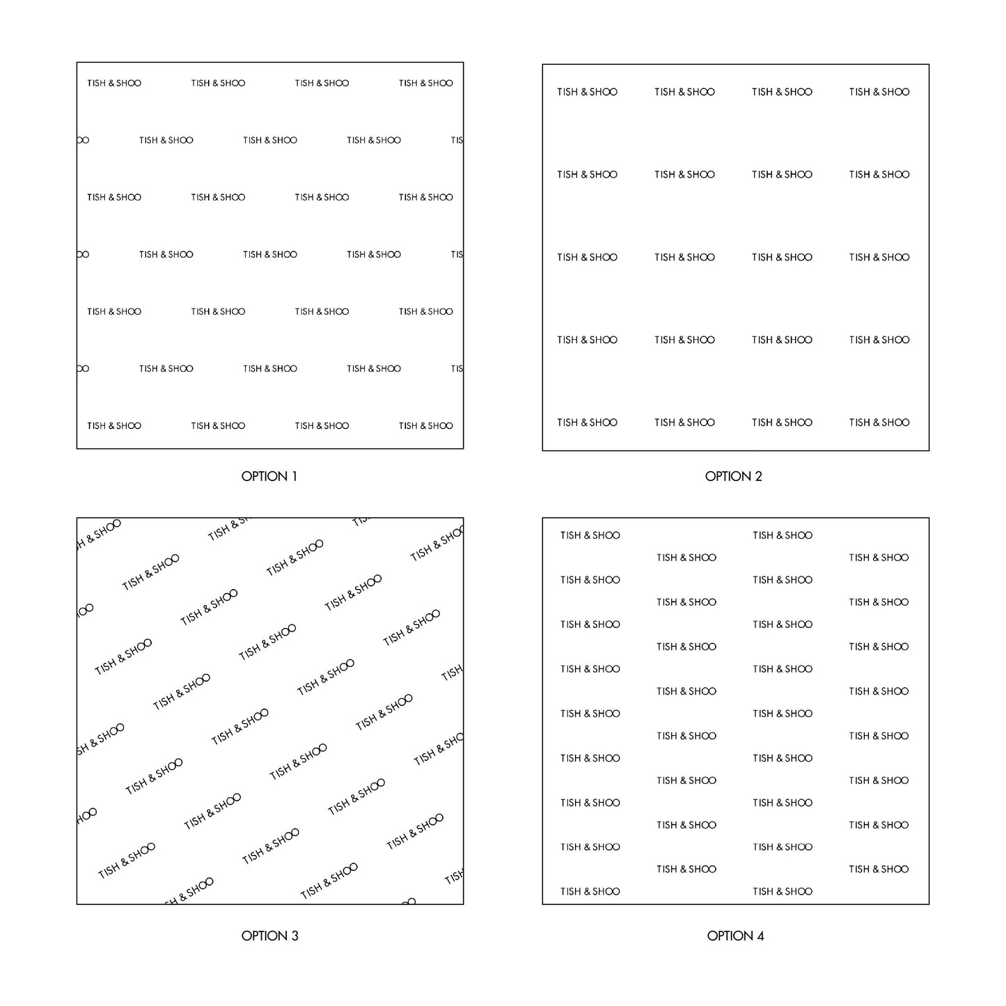 Custom Printed Tissue Paper-1 ink colour