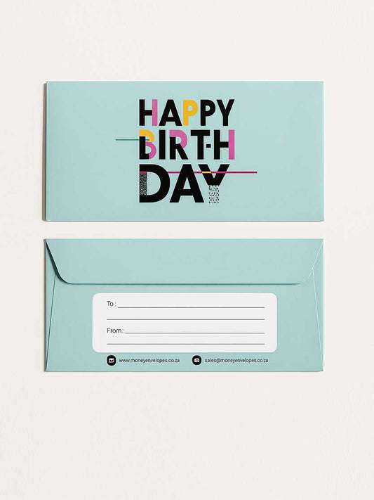 HAPPY BIRTHDAY - Light Blue