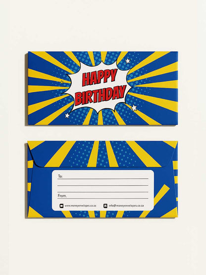 Happy Birthday - Pop Blue - Custom Printed Tissue Paper & Wholesale Packaging South Africa
