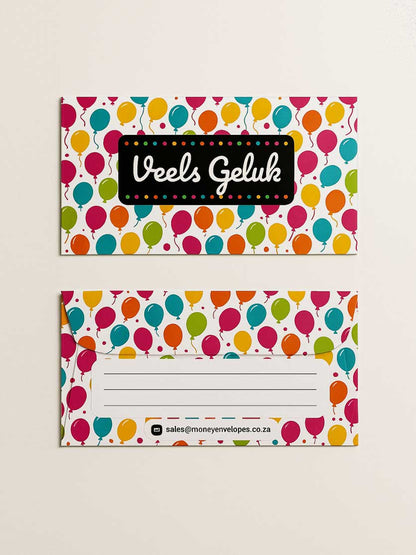 Veels Geluk - Balloons - Custom Printed Tissue Paper & Wholesale Packaging South Africa
