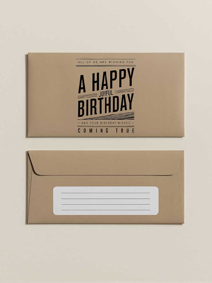 Happy Birthday - Brown - Custom Printed Tissue Paper & Wholesale Packaging South Africa