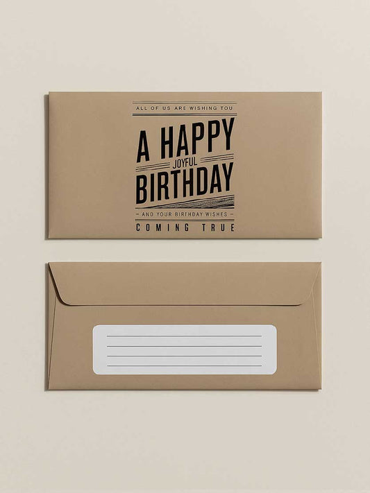 HAPPY BIRTHDAY - Brown