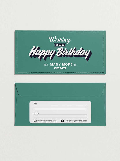 Happy Birthday - Vintage Green - Custom Printed Tissue Paper & Wholesale Packaging South Africa