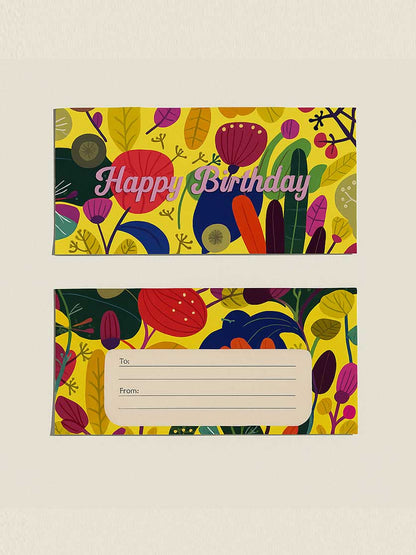 Happy Birthday - Multi Flowers - Custom Printed Tissue Paper & Wholesale Packaging South Africa