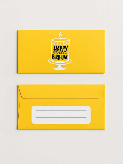Happy Birthday - Yellow - Custom Printed Tissue Paper & Wholesale Packaging South Africa