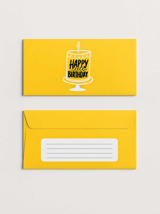 HAPPY BIRTHDAY - Yellow