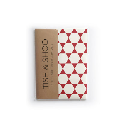 Geometric Red Tissue Paper (Wholesale) - Custom Printed Tissue Paper & Wholesale Packaging South Africa