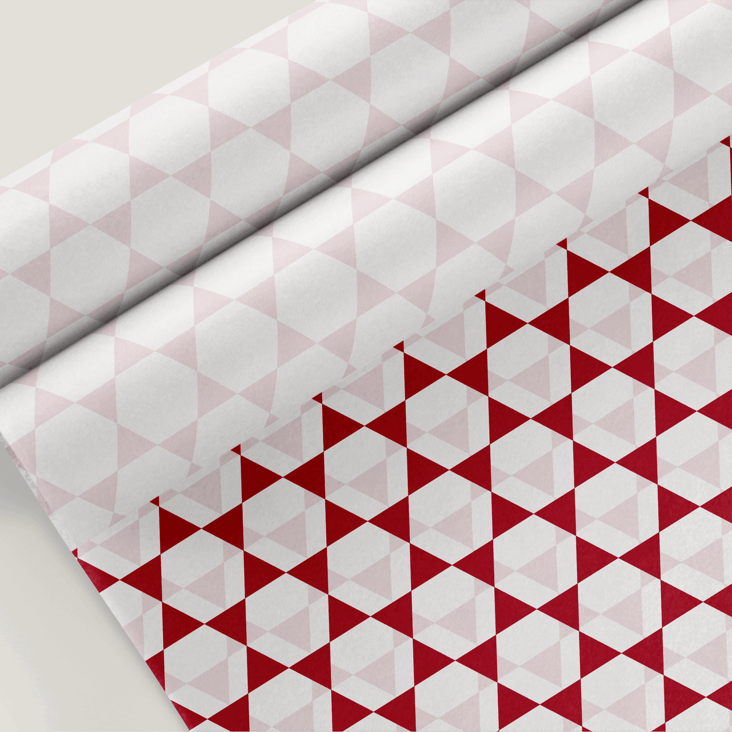 Geometric Red Tissue Paper (Wholesale) - Custom Printed Tissue Paper & Wholesale Packaging South Africa
