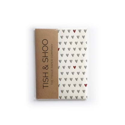 Hearts Tissue Paper (Wholesale) - Custom Printed Tissue Paper & Wholesale Packaging South Africa