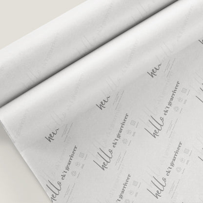 Hello Ek’T Gearriveer Tissue Paper (Wholesale) - Custom Printed Tissue Paper & Wholesale Packaging South Africa