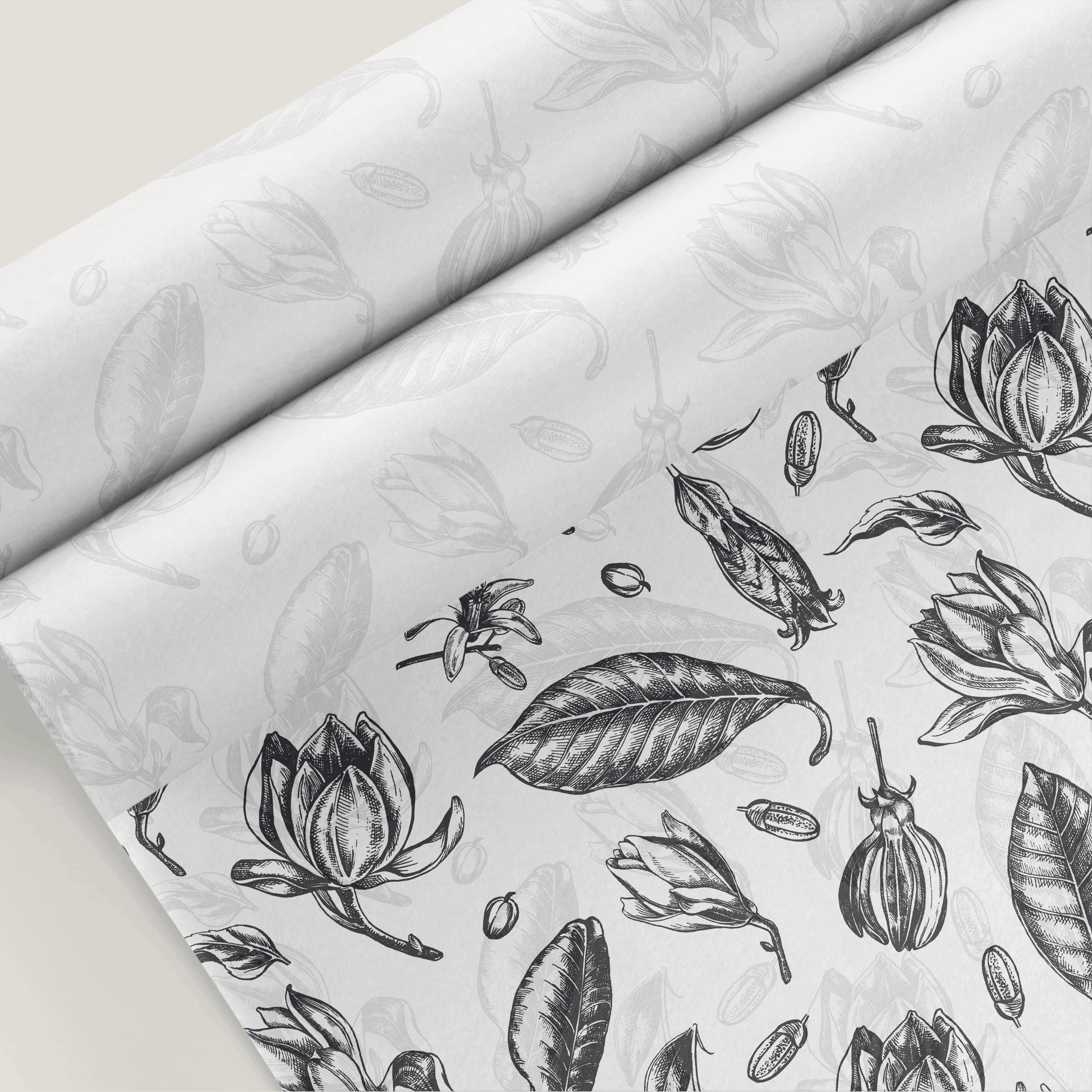 Vintage Leaves Tissue Paper (Wholesale) - Custom Printed Tissue Paper & Wholesale Packaging South Africa